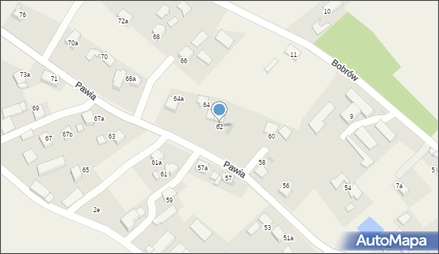 Wisła Mała, Pawia, 62, mapa Wisła Mała