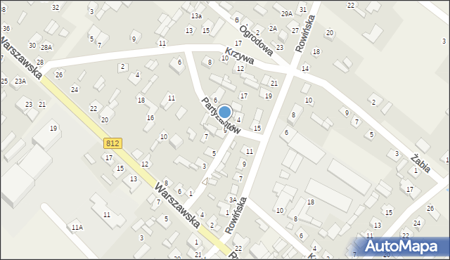 Wisznice, Partyzantów, 9, mapa Wisznice