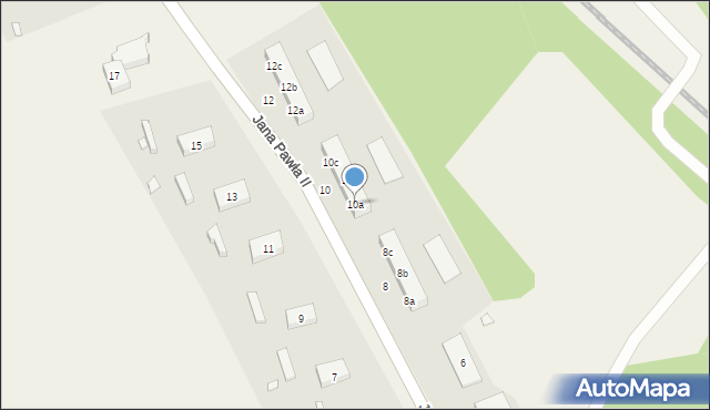 Witkowo Pierwsze, Papieża Jana Pawła II, 10a, mapa Witkowo Pierwsze