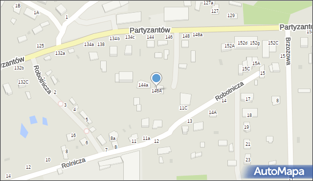 Włoszczowa, Partyzantów, 146A, mapa Włoszczowa