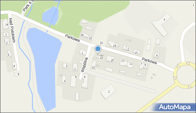 Wojanowo, Parkowa, 21, mapa Wojanowo