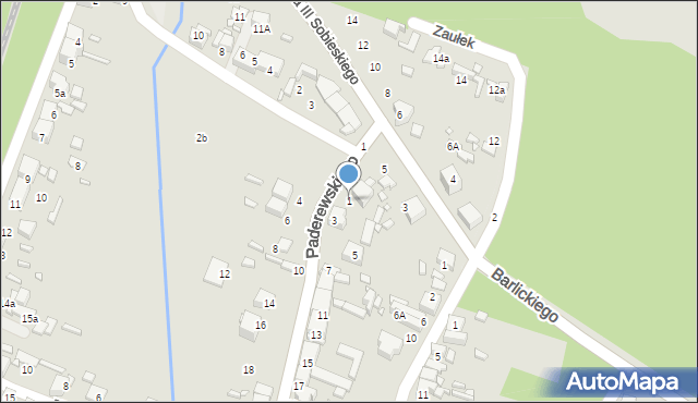 Wojkowice, Paderewskiego Ignacego Jana, 1, mapa Wojkowice