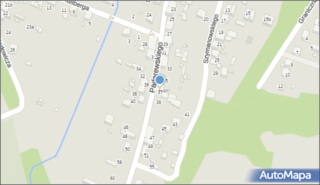 Wojkowice, Paderewskiego Ignacego Jana, 37, mapa Wojkowice