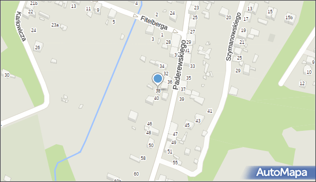 Wojkowice, Paderewskiego Ignacego Jana, 38, mapa Wojkowice