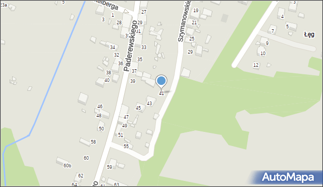 Wojkowice, Paderewskiego Ignacego Jana, 41, mapa Wojkowice