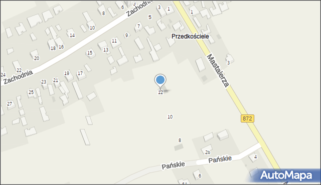 Wola Baranowska, Pańskie, 12, mapa Wola Baranowska
