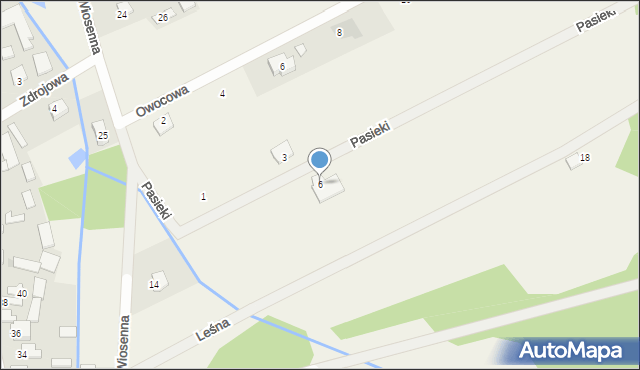 Wola Ducka, Pasieki, 6, mapa Wola Ducka