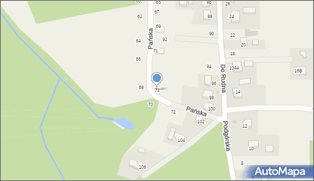 Wola Filipowska, Pańska, 73, mapa Wola Filipowska