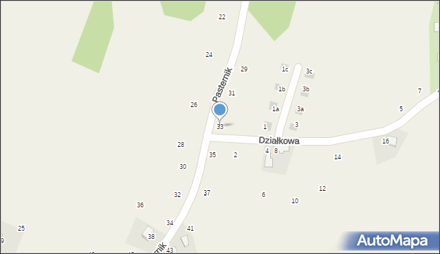 Wola Filipowska, Pasternik, 33, mapa Wola Filipowska