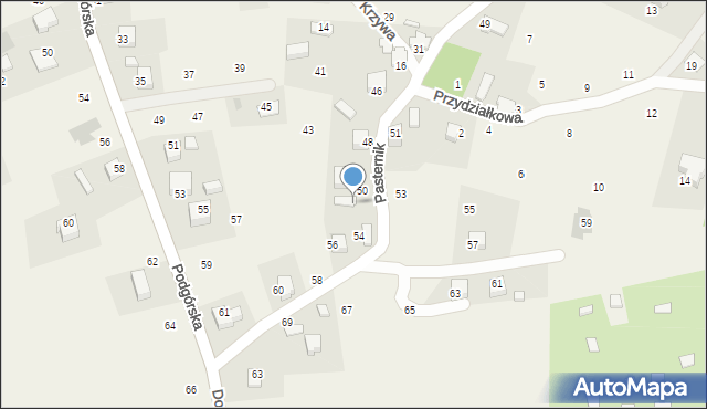 Wola Filipowska, Pasternik, 52, mapa Wola Filipowska