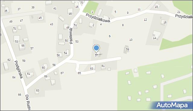 Wola Filipowska, Pasternik, 57, mapa Wola Filipowska