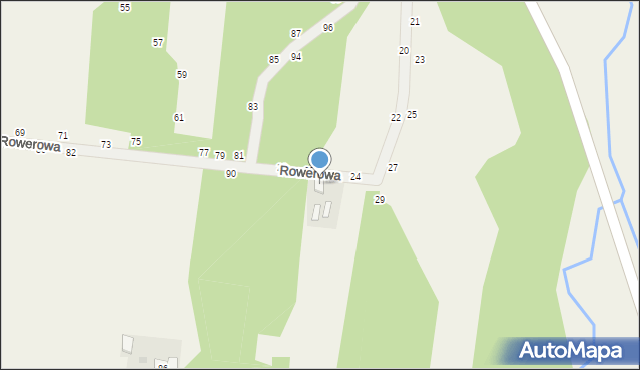 Wola Kalinowska, Parkowa, 33, mapa Wola Kalinowska