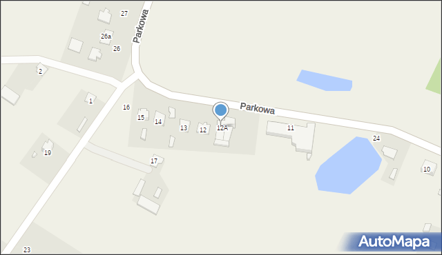 Wola Osowińska, Parkowa, 12A, mapa Wola Osowińska