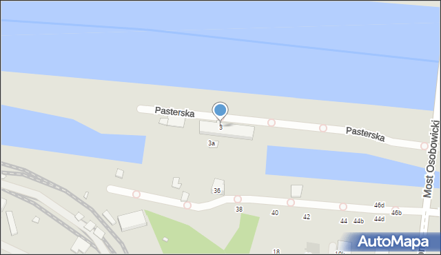 Wrocław, Pasterska, 3, mapa Wrocławia