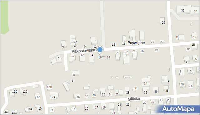 Wrocław, Pakosławska, 16, mapa Wrocławia