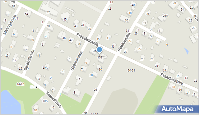 Wrocław, Pawłowicka, 30B, mapa Wrocławia