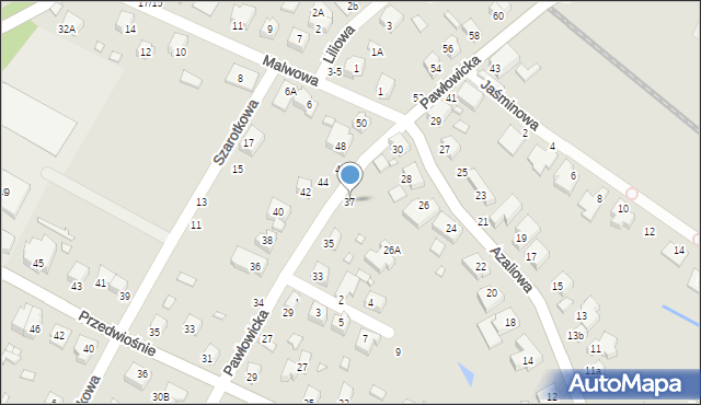 Wrocław, Pawłowicka, 37, mapa Wrocławia