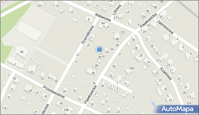 Wrocław, Pawłowicka, 40, mapa Wrocławia