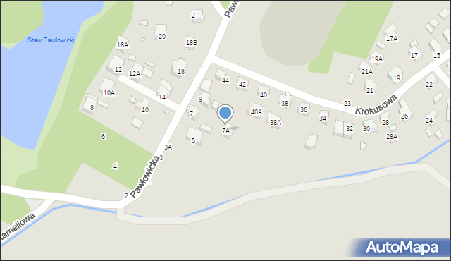 Wrocław, Pawłowicka, 7A, mapa Wrocławia