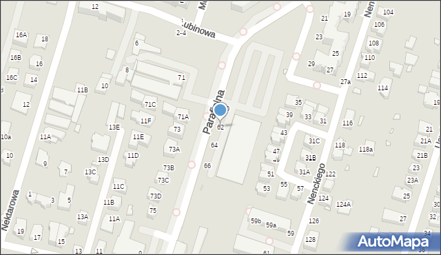 Wrocław, Parafialna, 62, mapa Wrocławia