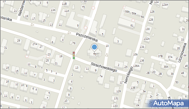 Wrocław, Parafialna, 70, mapa Wrocławia