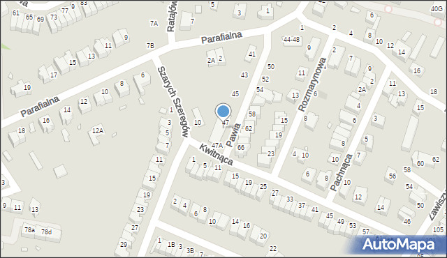 Wrocław, Pawia, 51, mapa Wrocławia