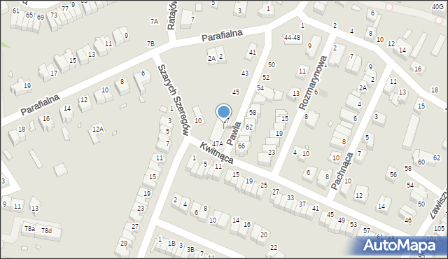 Wrocław, Pawia, 53, mapa Wrocławia