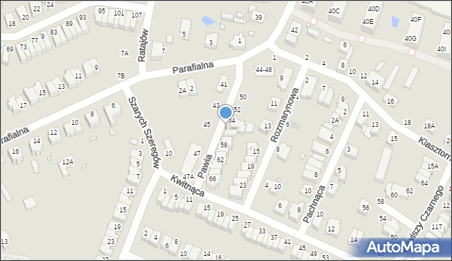 Wrocław, Pawia, 56, mapa Wrocławia