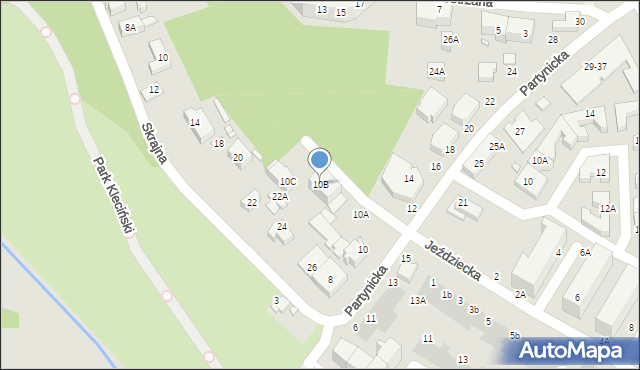 Wrocław, Partynicka, 10B, mapa Wrocławia