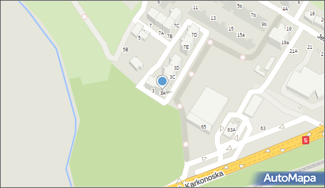 Wrocław, Partynicka, 3A, mapa Wrocławia