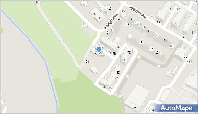 Wrocław, Partynicka, 5A, mapa Wrocławia