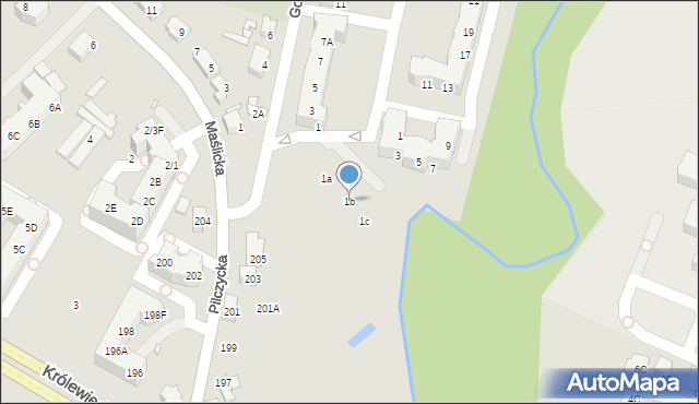 Wrocław, Paniowicka, 1b, mapa Wrocławia