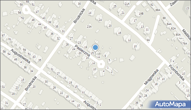 Wrocław, Pasieczna, 13, mapa Wrocławia