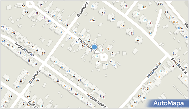 Wrocław, Pasieczna, 14, mapa Wrocławia