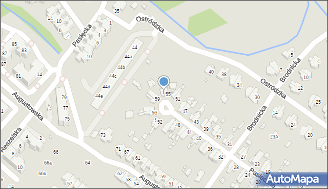 Wrocław, Pasieczna, 57, mapa Wrocławia