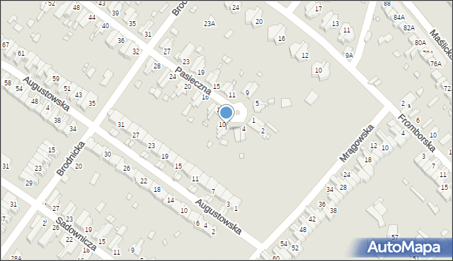 Wrocław, Pasieczna, 8, mapa Wrocławia