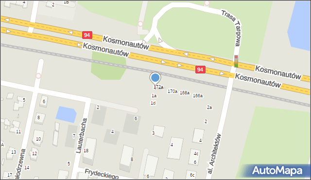 Wrocław, Pasaż Radinga Adolfa, 1, mapa Wrocławia