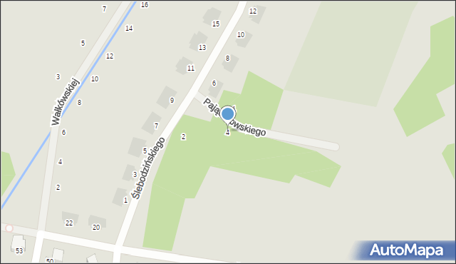 Wrocław, Pajączkowskiego Franciszka, 4, mapa Wrocławia