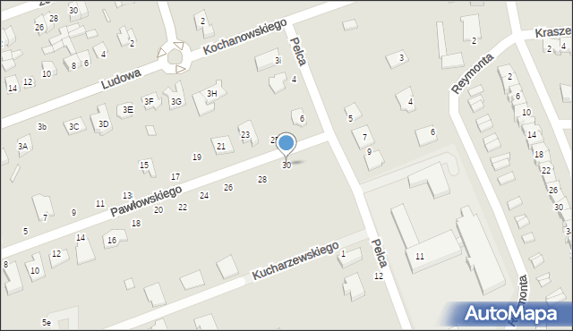 Wysokie Mazowieckie, Pawłowskiego Edmunda, 30, mapa Wysokie Mazowieckie