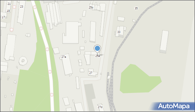 Zabrze, Pawliczka Alojzego, 25a, mapa Zabrza