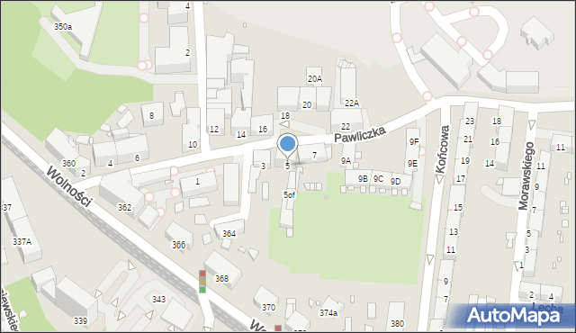 Zabrze, Pawliczka Alojzego, 5, mapa Zabrza