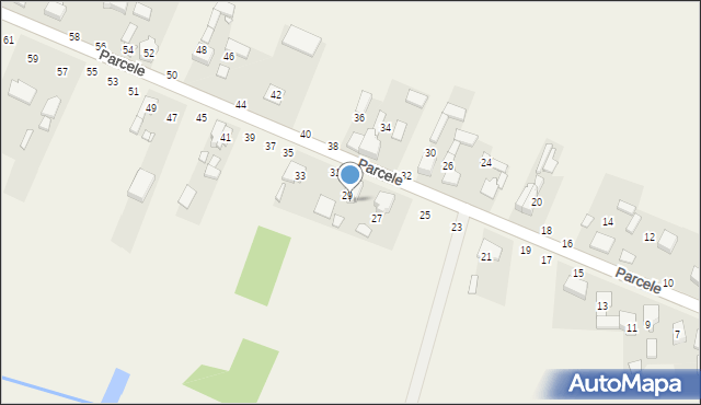 Zajączki Drugie, Parcele, 29a, mapa Zajączki Drugie