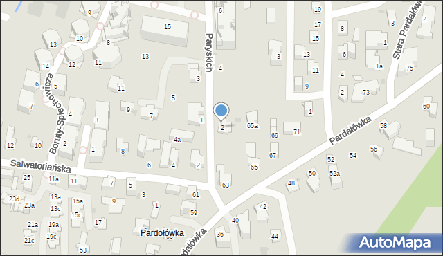 Zakopane, Paryskich Witolda i Zofii, 2, mapa Zakopanego