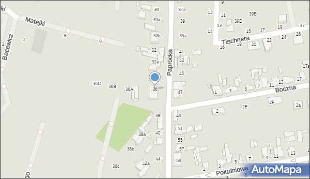 Zduńska Wola, Paprocka, 36, mapa Zduńska Wola