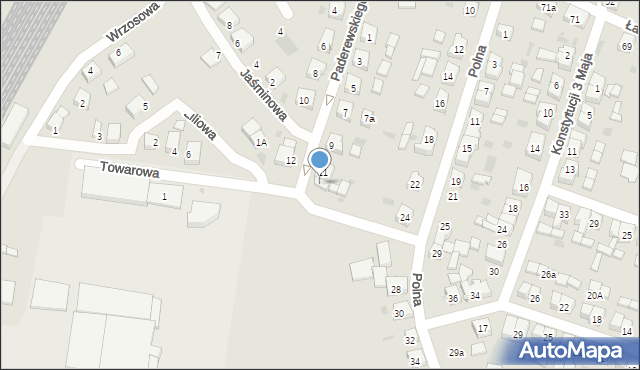 Zduny, Paderewskiego Ignacego Jana, 13, mapa Zduny