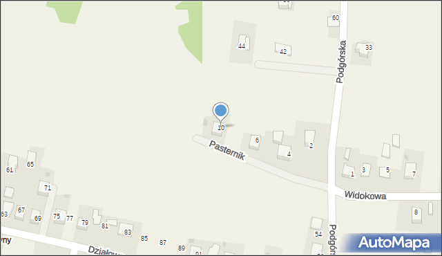 Zelczyna, Pasternik, 10, mapa Zelczyna