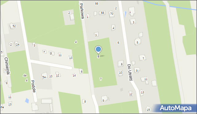 Żelechów, Parkowa, 5, mapa Żelechów