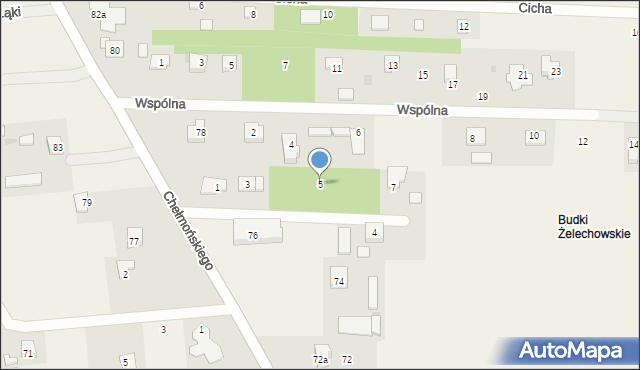 Żelechów, Pastelowa, 5, mapa Żelechów