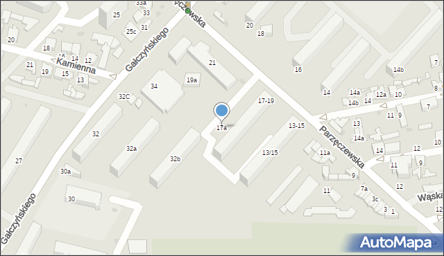 Zgierz, Parzęczewska, 17a, mapa Zgierz