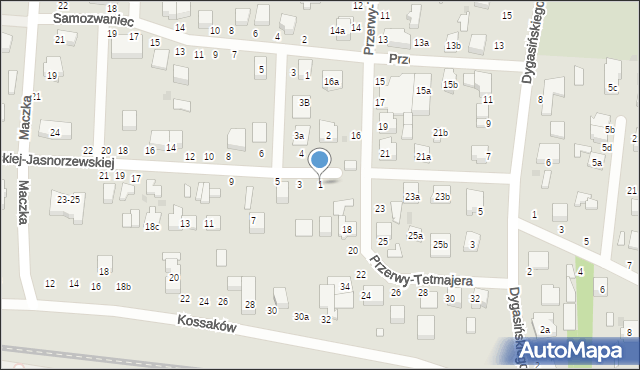 Zgierz, Pawlikowskiej-Jasnorzewskiej Marii, 1, mapa Zgierz